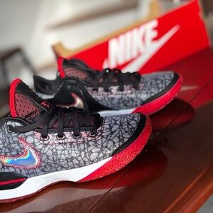 Nike Black and Red Sneakers